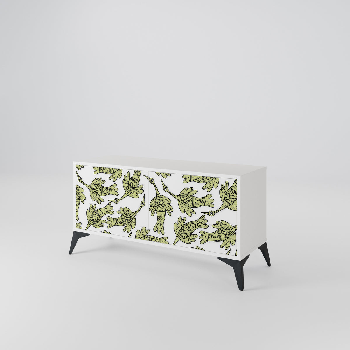 SEEDLING SONGBIRD Mueble de TV Compacto de 2 puertas