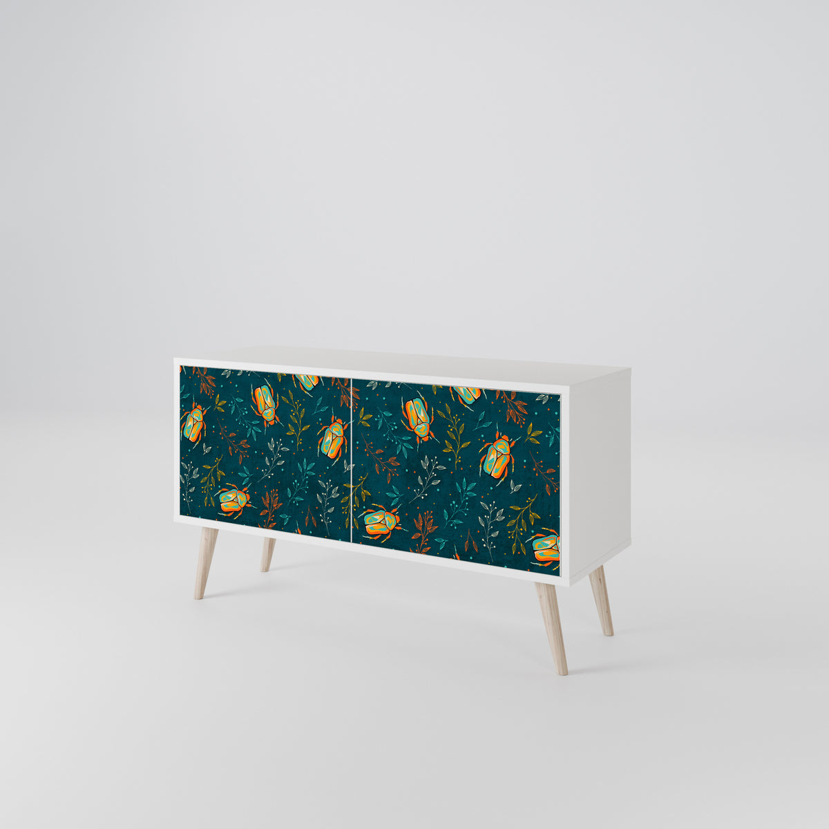 AUTUMN INSECTS Mueble de TV Compacto de 2 puertas
