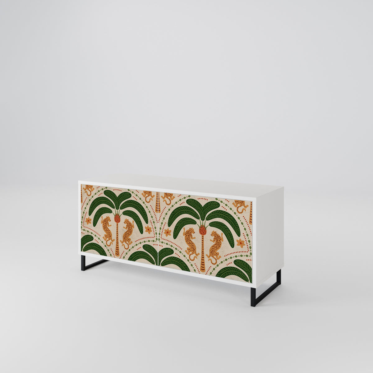 DANCING PREDATORS Mueble de TV Compacto de 2 puertas