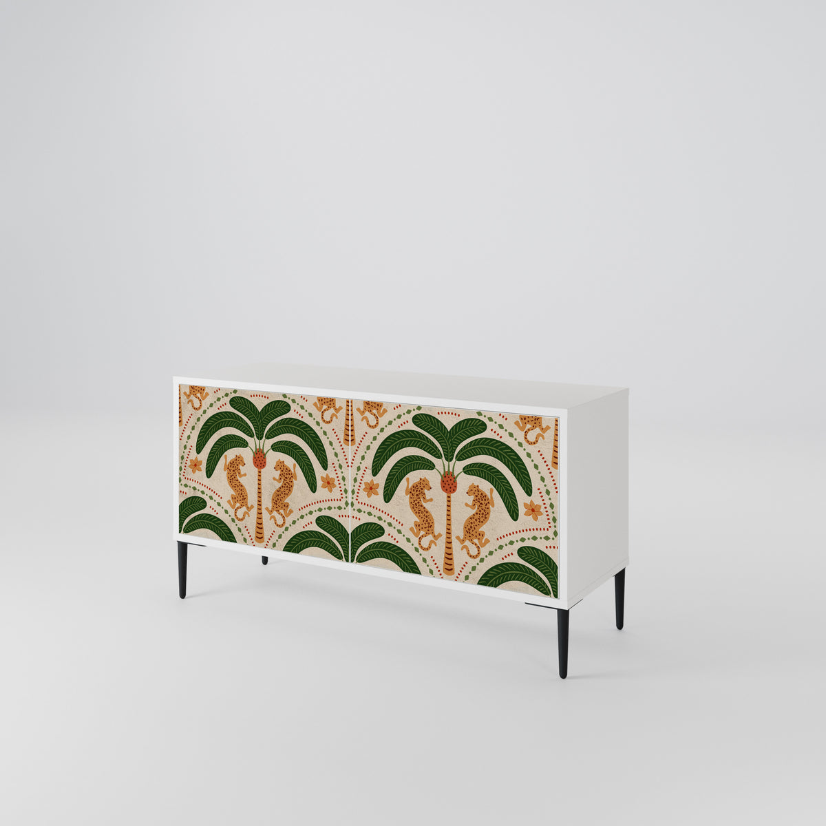 DANCING PREDATORS Mueble de TV Compacto de 2 puertas