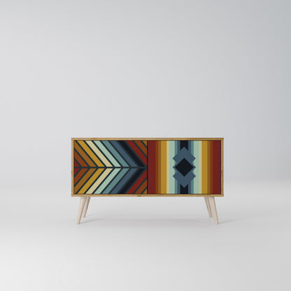 INDIGENOUS ZIGZAG Mobile TV Compatto a 2 Ante