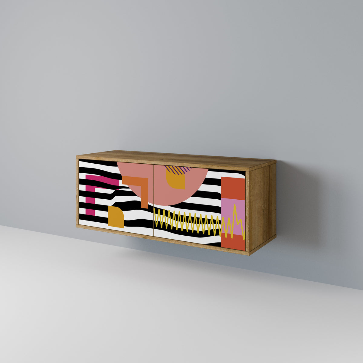 CHROMATIC ABSTRACT Mobile TV Compatto a 2 Ante