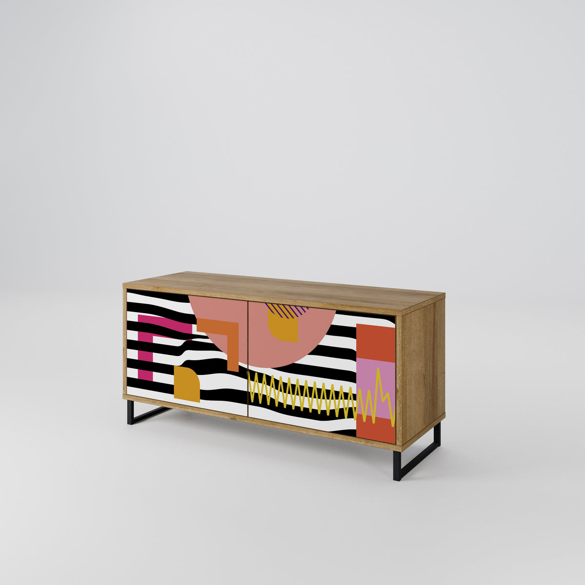 CHROMATIC ABSTRACT Mobile TV Compatto a 2 Ante