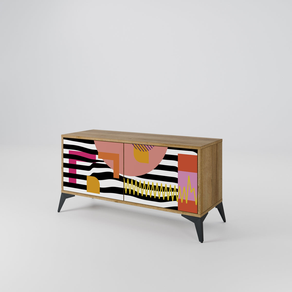 CHROMATIC ABSTRACT Mobile TV Compatto a 2 Ante