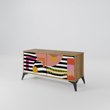 CHROMATIC ABSTRACT Mobile TV Compatto a 2 Ante