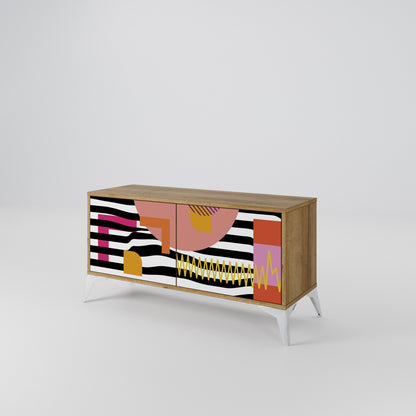 CHROMATIC ABSTRACT Mobile TV Compatto a 2 Ante