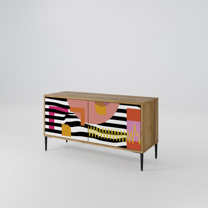 CHROMATIC ABSTRACT Mobile TV Compatto a 2 Ante