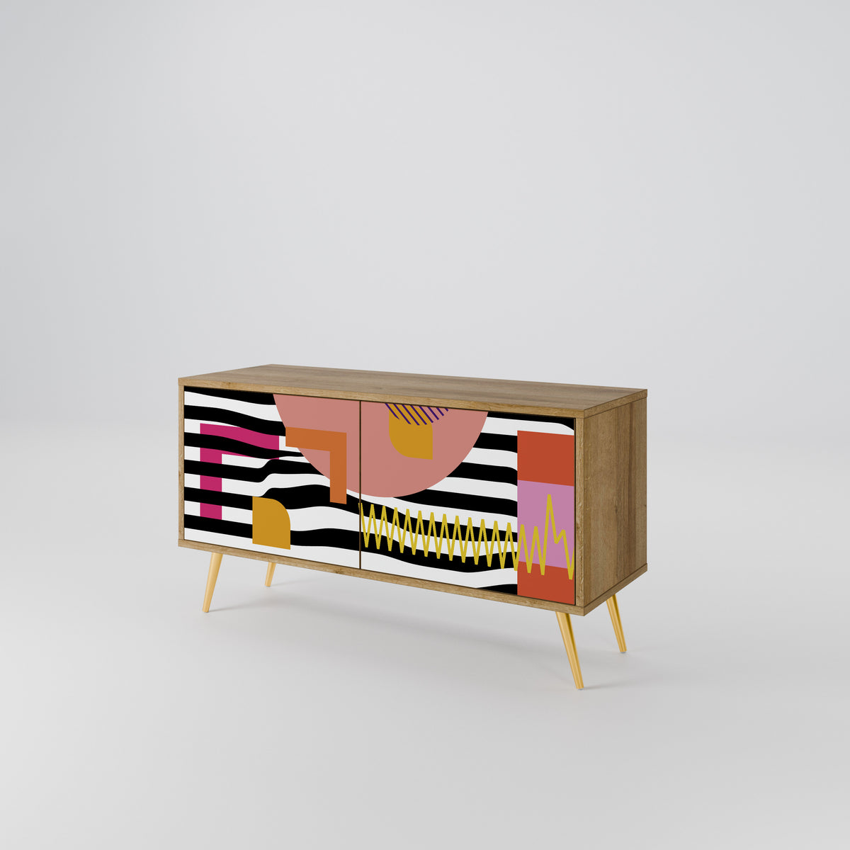 CHROMATIC ABSTRACT Mobile TV Compatto a 2 Ante