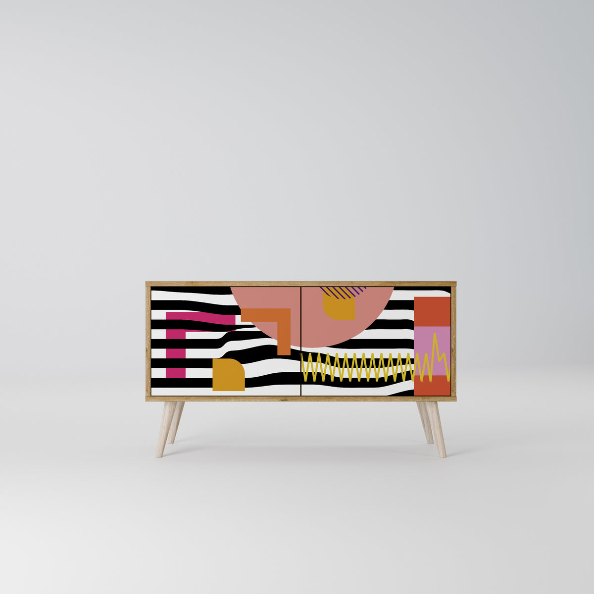 CHROMATIC ABSTRACT Mobile TV Compatto a 2 Ante
