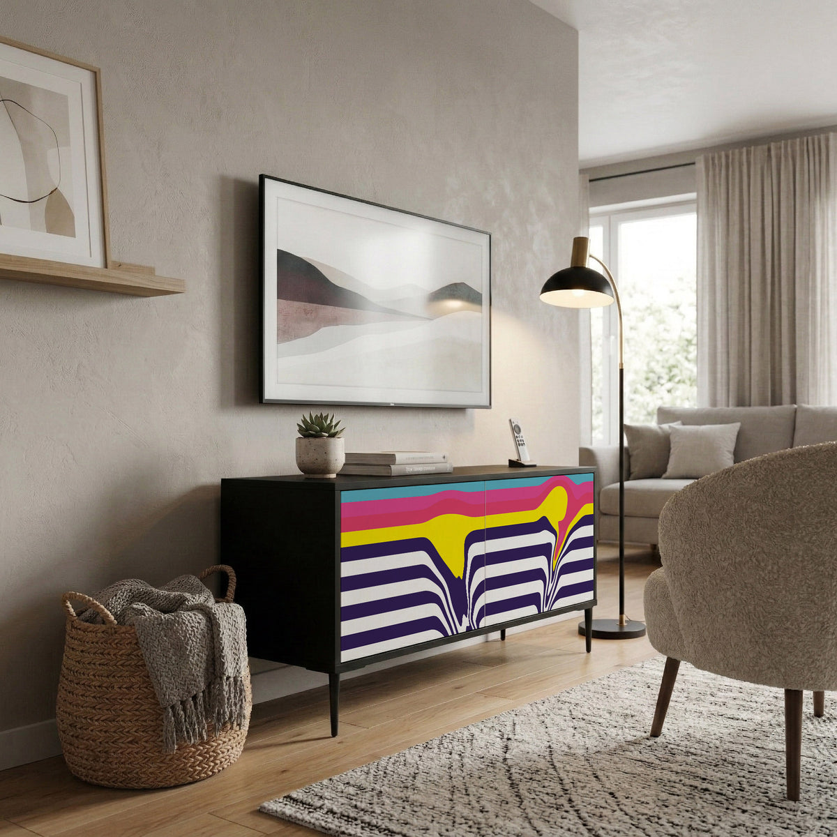 COLORFUL DIVERSION Mobile TV Compatto a 2 Ante