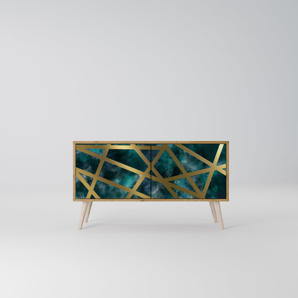 THE LABYRINTH OF GOLD Móvel de TV Compacto de 2 Portas