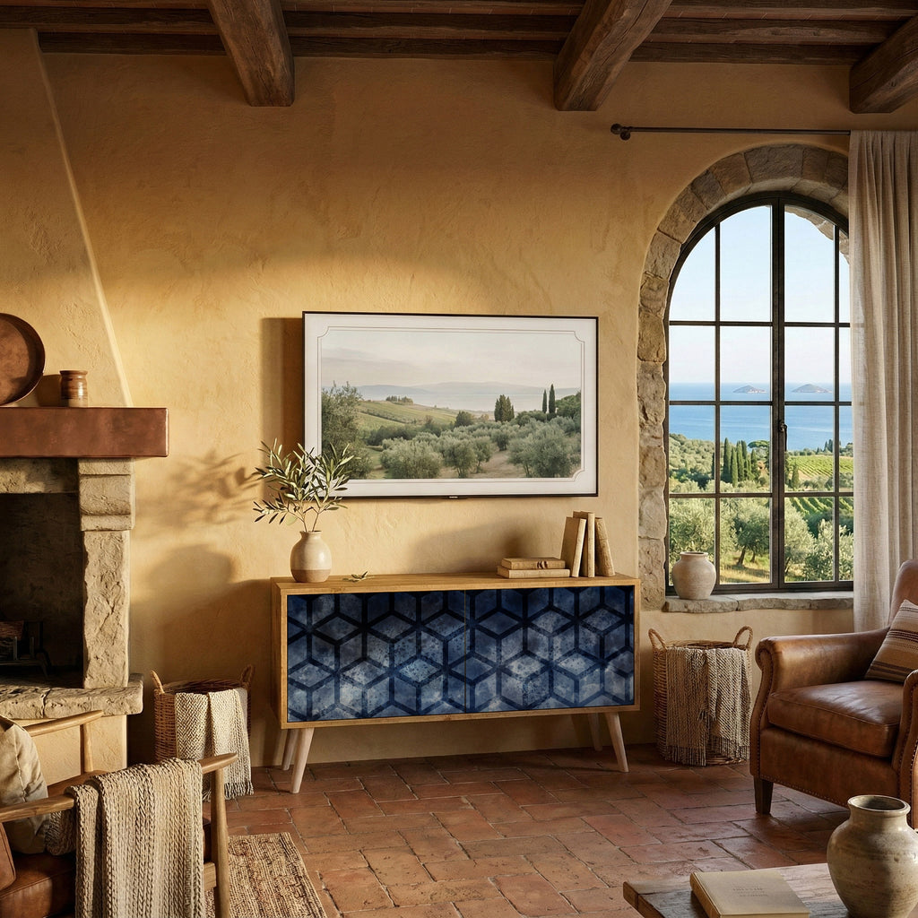 CUBIC MIST Συμπαγές έπιπλο τηλεόρασης 2-θυρών