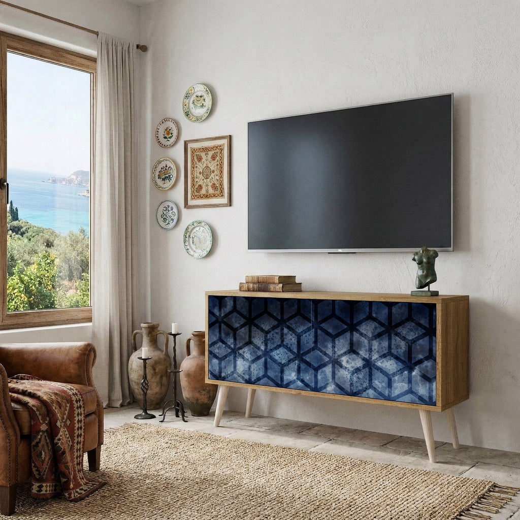 CUBIC MIST Συμπαγές έπιπλο τηλεόρασης 2-θυρών