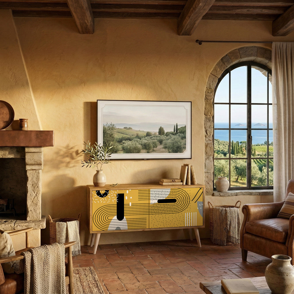 SHAPESHIFT SYMPHONY Mueble de TV Compacto de 2 puertas