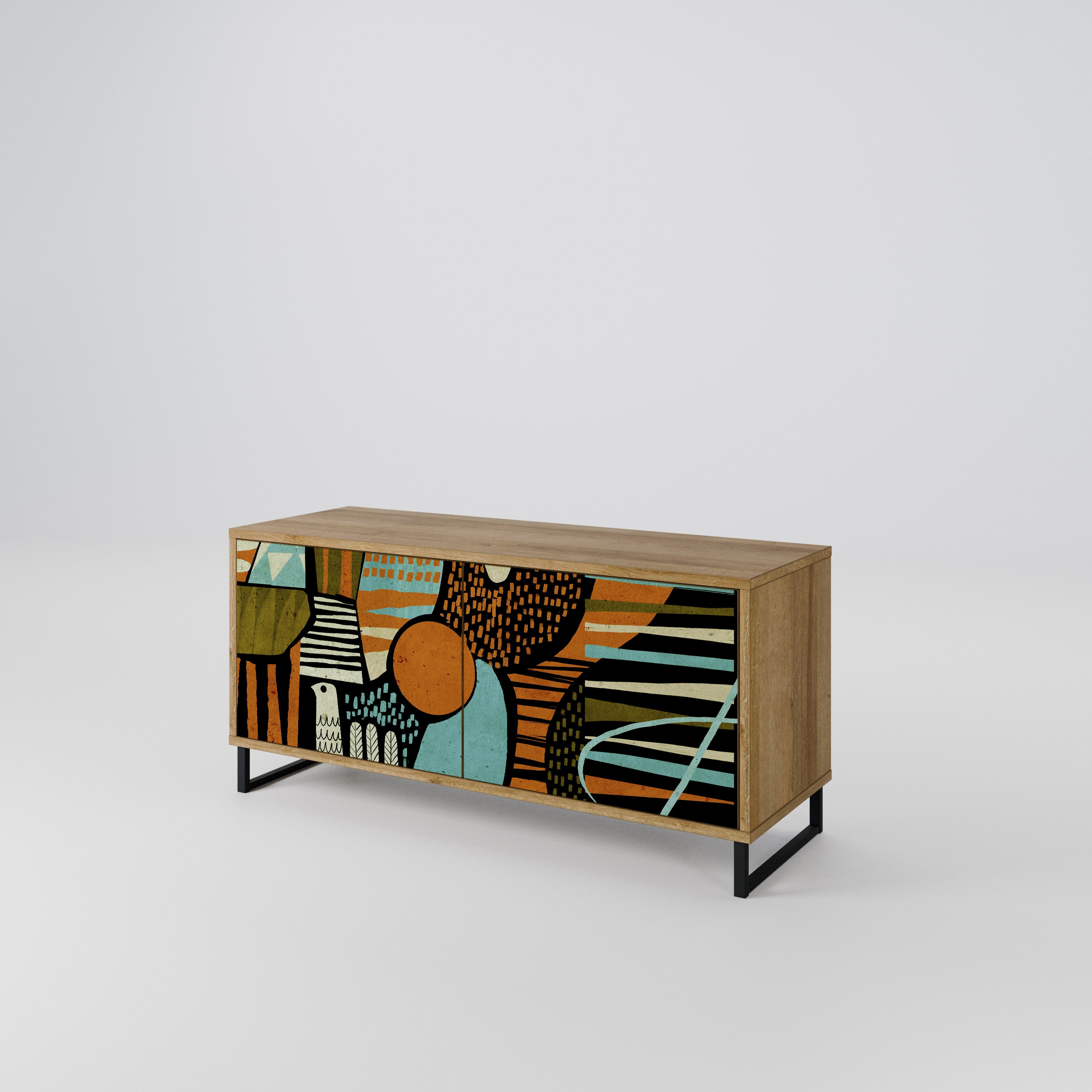 GEODE GLIMMER Compact 2-Door TV Cabinet