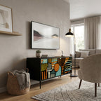 GEODE GLIMMER Kompaktní dvoudveřový TV stolek