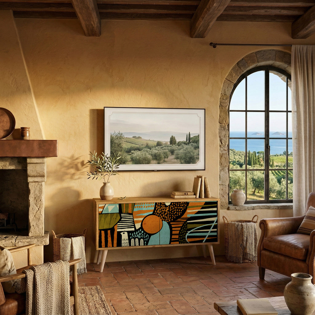 GEODE GLIMMER Kompaktní dvoudveřový TV stolek