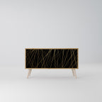 BRIGHT MESH Mueble de TV Compacto de 2 puertas