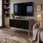 BRIGHT MESH Mueble de TV Compacto de 2 puertas