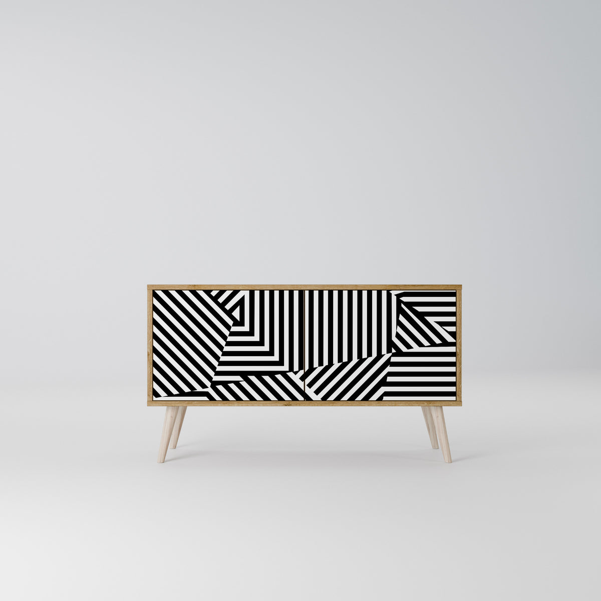 ILLUSIONARY LATTICE Kompaktes 2-türiges TV-Lowboard