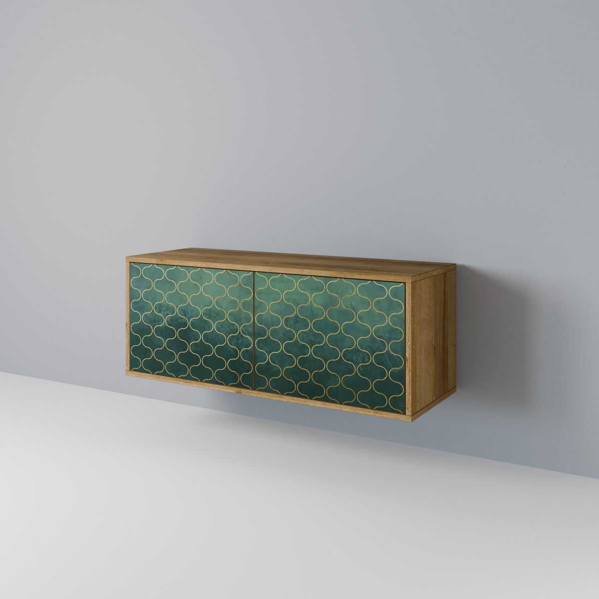 TESSELATED GREENERY Mueble de TV Compacto de 2 puertas