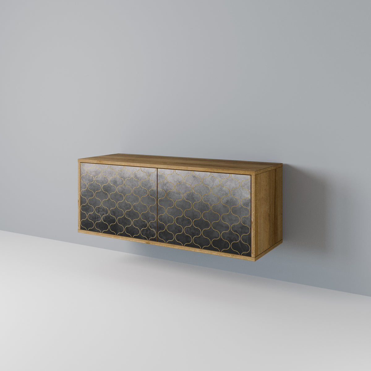 TESSELATED GRAYISH Mobile TV Compatto a 2 Ante