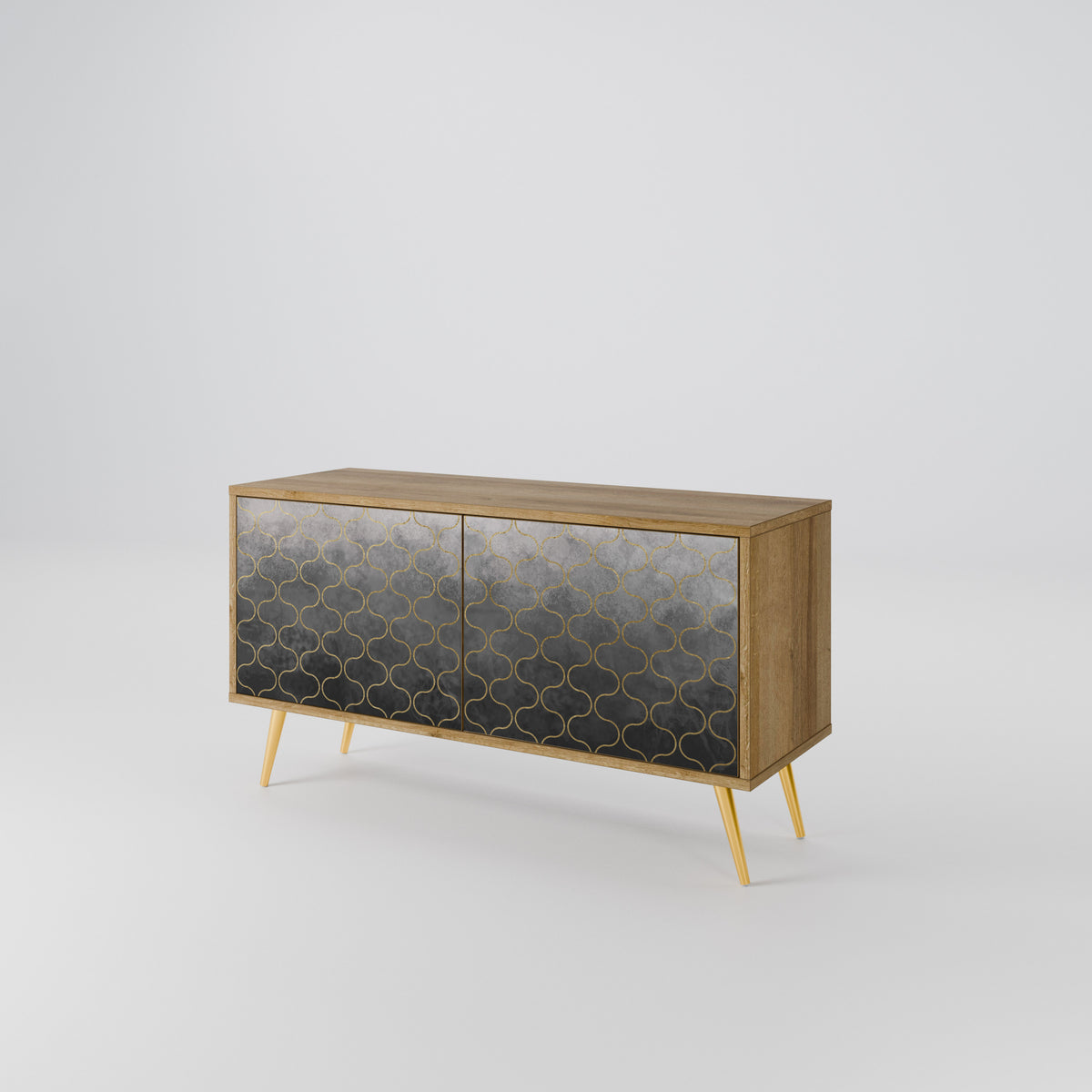 TESSELATED GRAYISH Mobile TV Compatto a 2 Ante