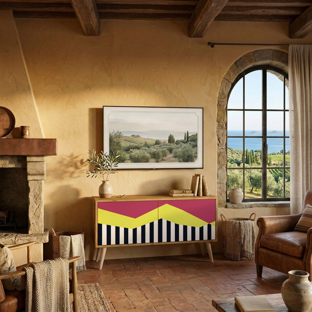 PIANO FANTASY Kompakt TV-bänk med 2 dörrar