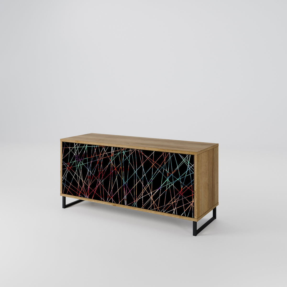LUMINOUS SNARE Kompaktní dvoudveřový TV stolek