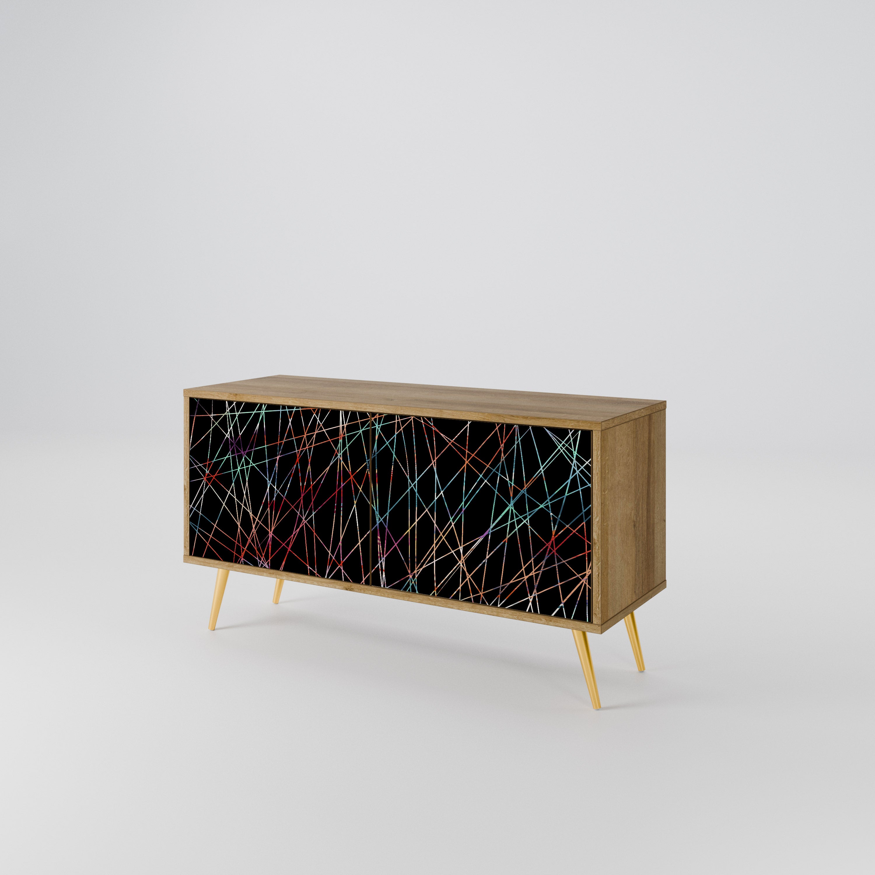 LUMINOUS SNARE Compact 2-Door TV Cabinet