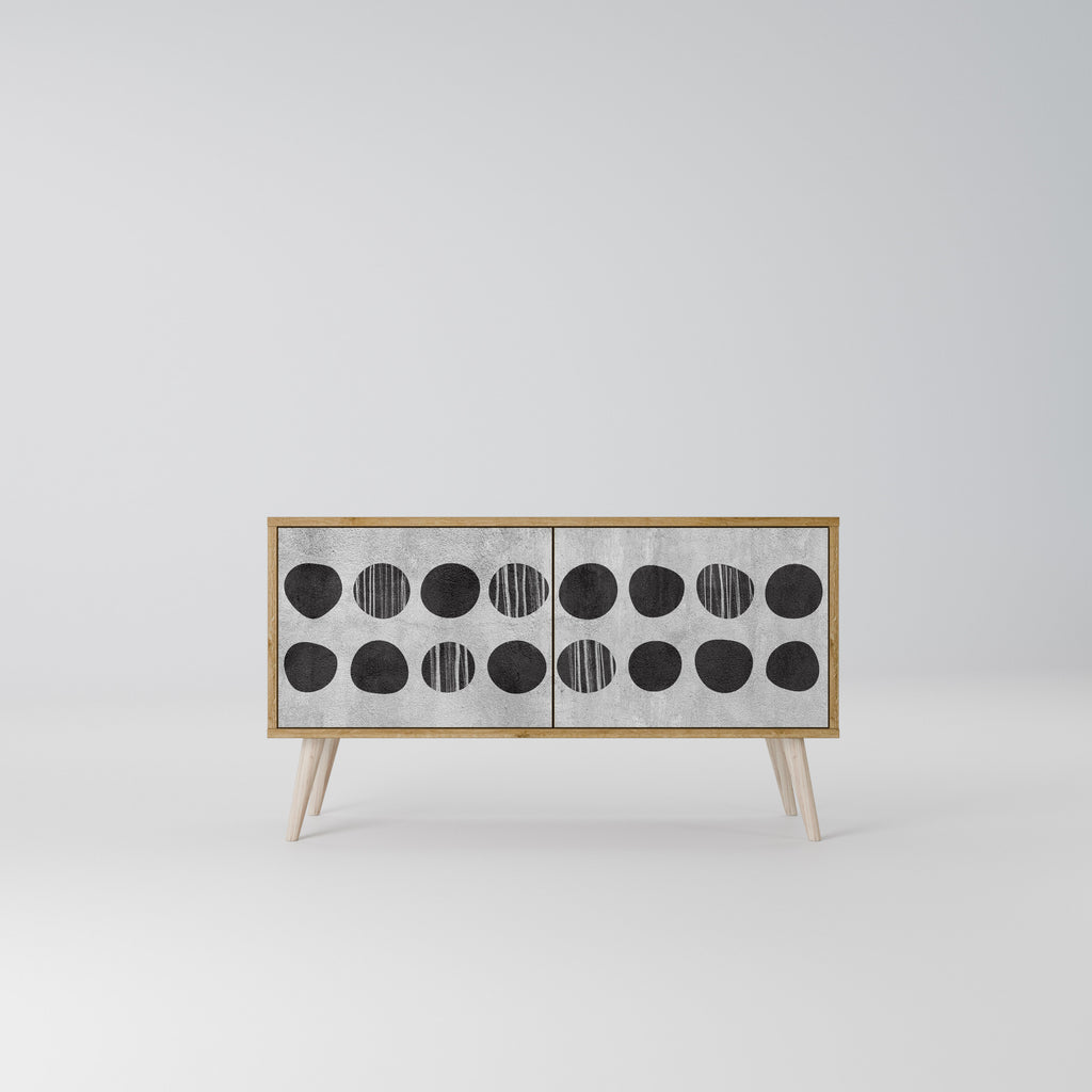 GHOSTLY GRADIENTS Kompaktní dvoudveřový TV stolek