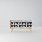 GHOSTLY GRADIENTS Kompaktní dvoudveřový TV stolek