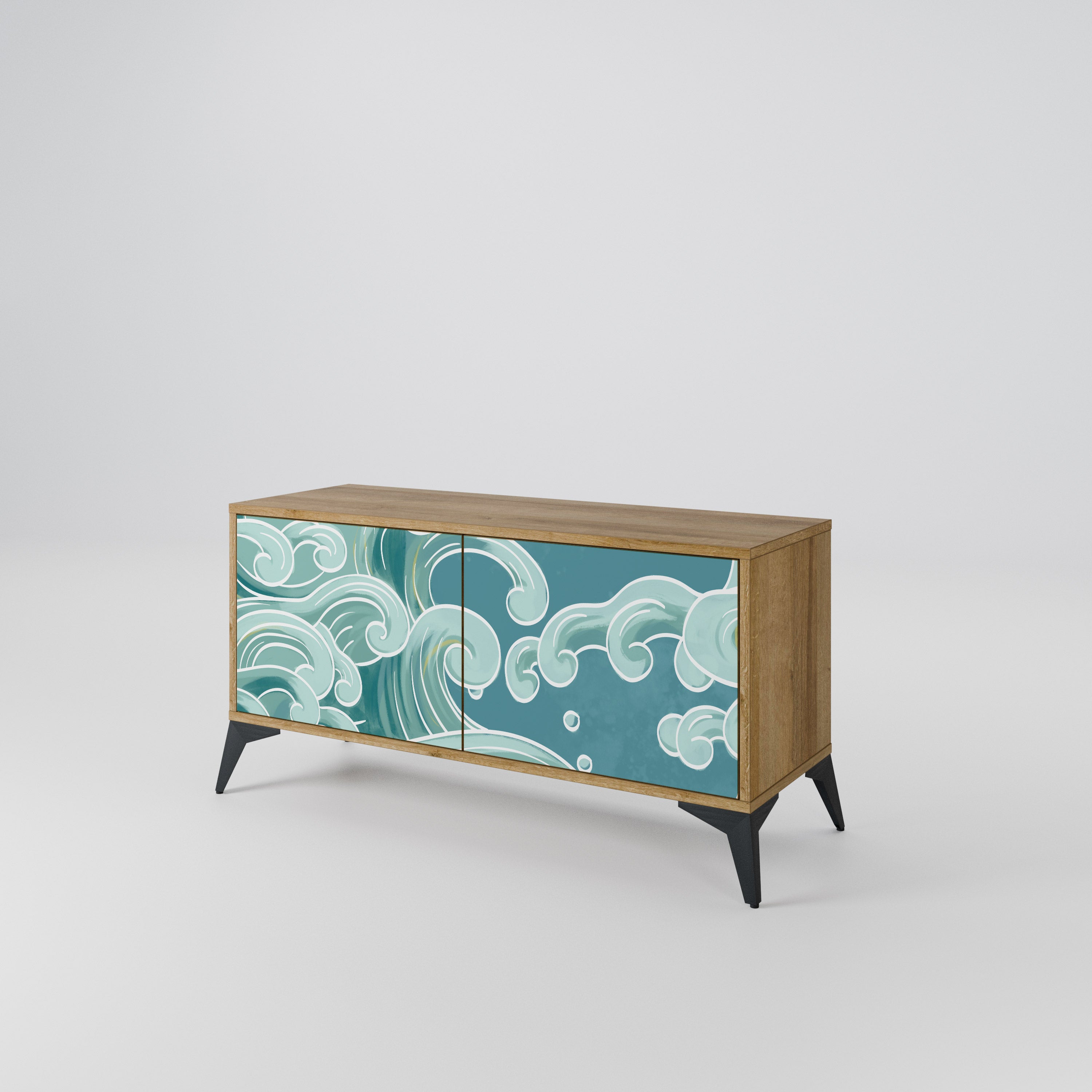 ASIAN SWAY Compact 2-Door TV Cabinet