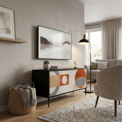 SPACE AROUND Compact 2-Door TV Cabinet