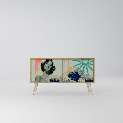 KANAGAWA BEAUTY Kompaktes 2-türiges TV-Lowboard