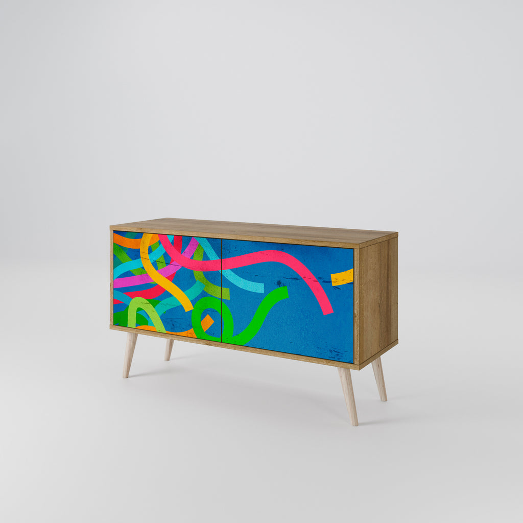 STREAMER TANGLE Kompaktní dvoudveřový TV stolek