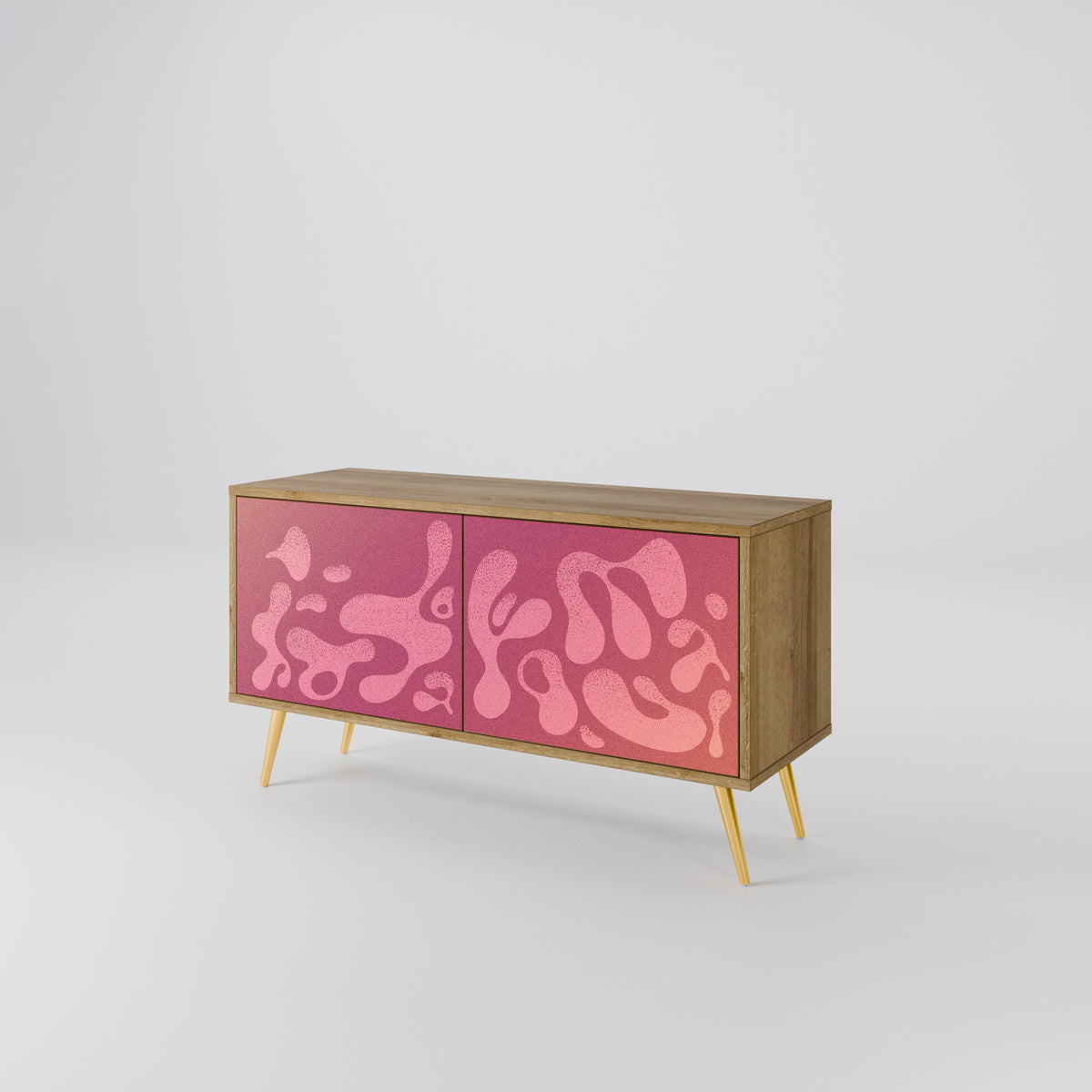 IRREGULAR PINK Mobile TV Compatto a 2 Ante