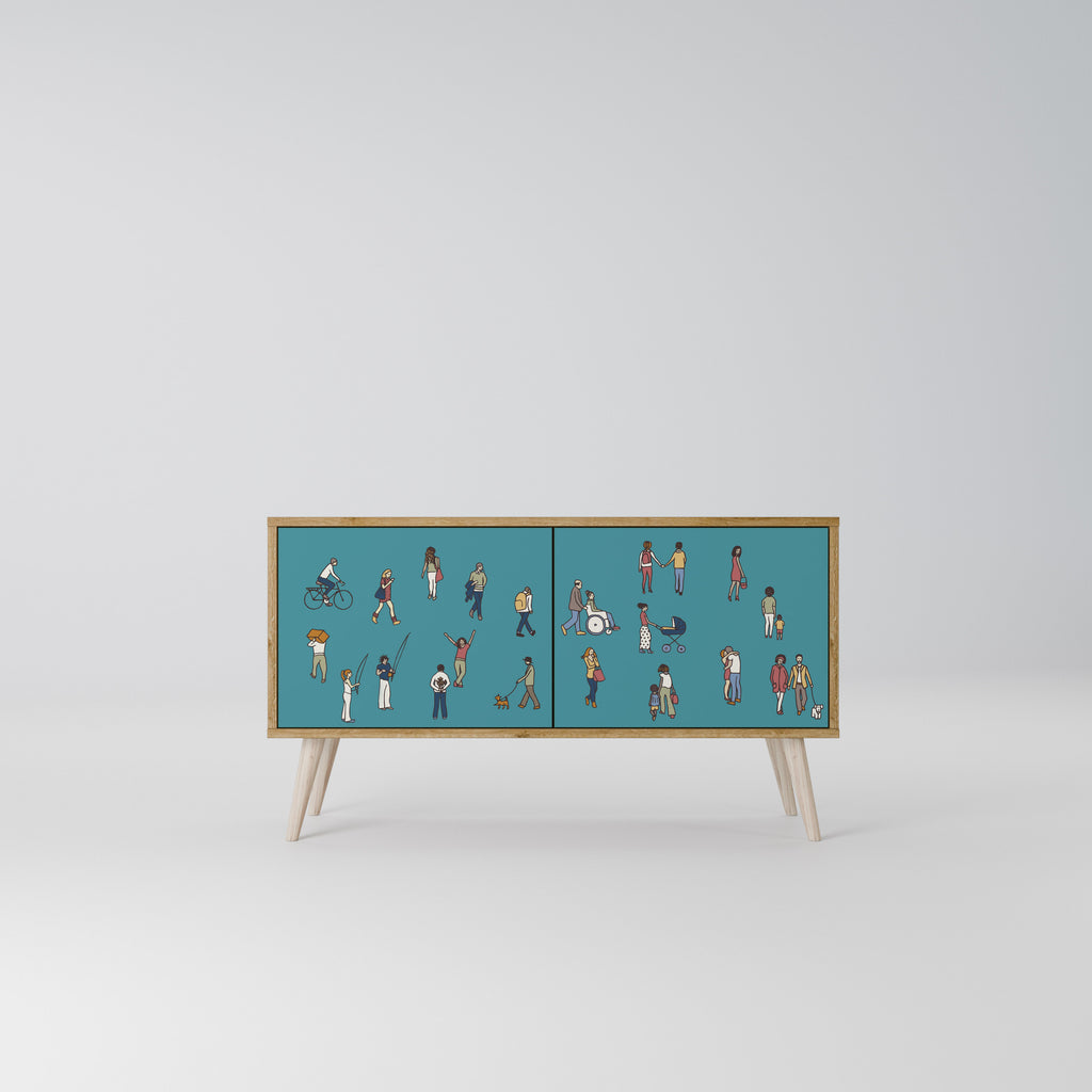 COLLECTIVE STREAM Mobile TV Compatto a 2 Ante