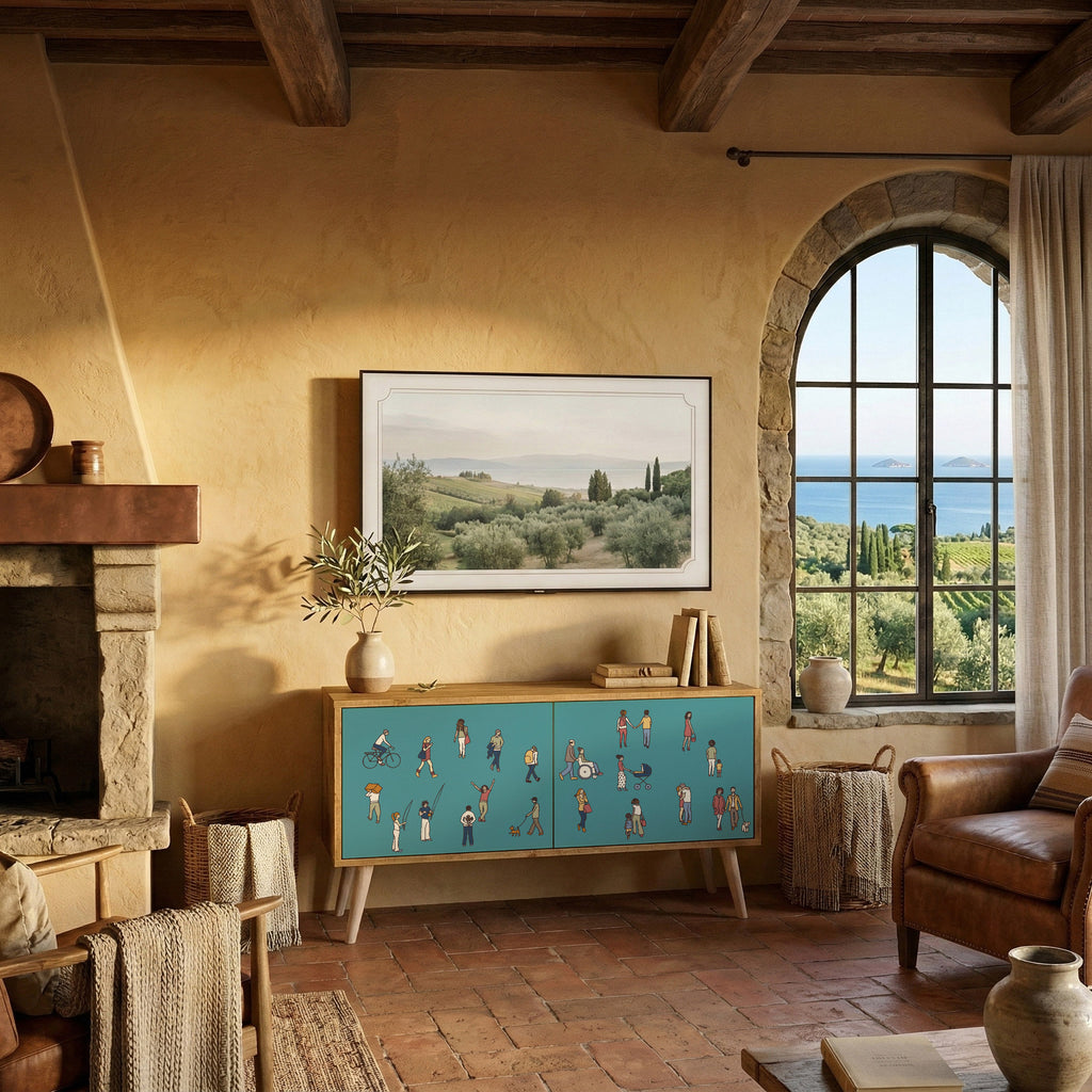 COLLECTIVE STREAM Mobile TV Compatto a 2 Ante