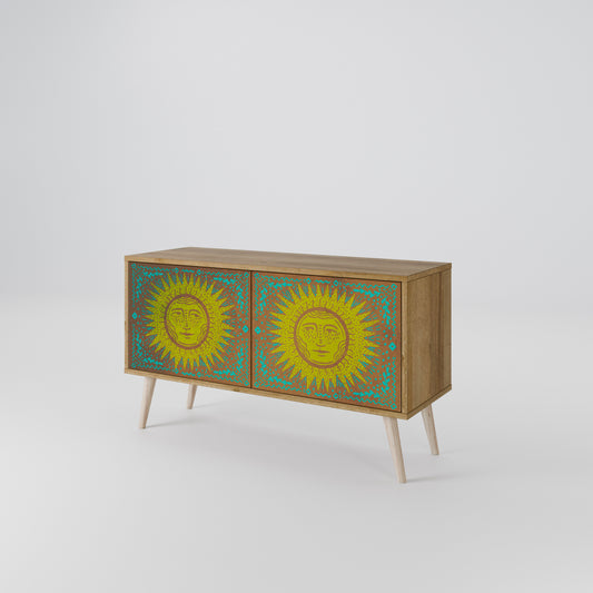 SUNSHINE EULOGY Kompakt TV-bänk med 2 dörrar