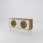 GREEN CIRCLES Kompaktní dvoudveřový TV stolek