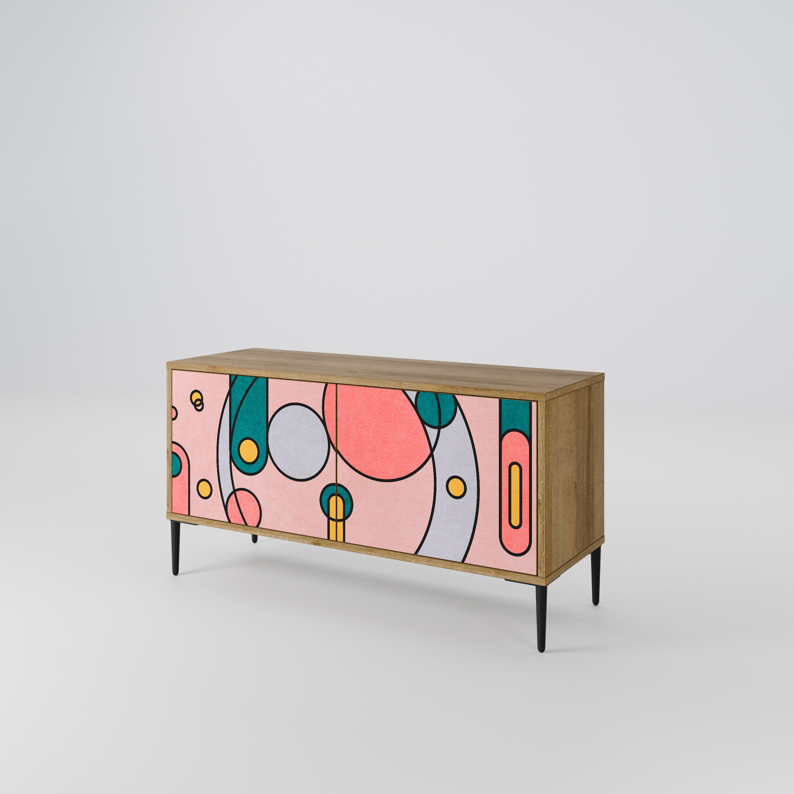 GOSSAMER ECHOES Compact 2-Door TV Cabinet