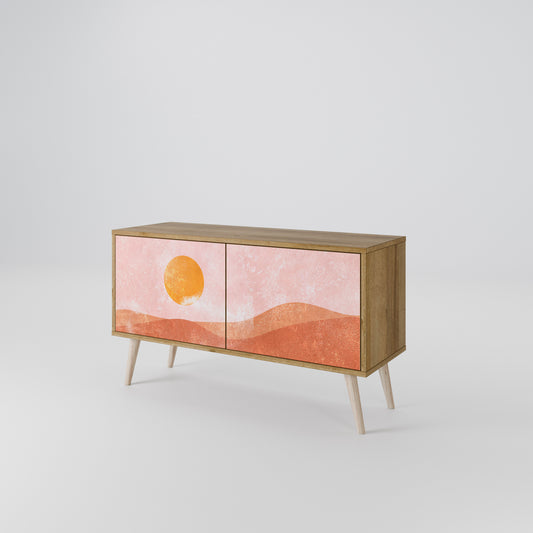 LUMINOUS SUNLIGHT Kompakt TV-bänk med 2 dörrar