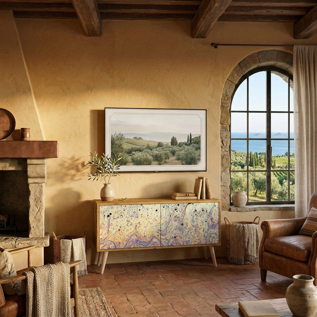 MOSAIC OF COLORS Mobile TV Compatto a 2 Ante