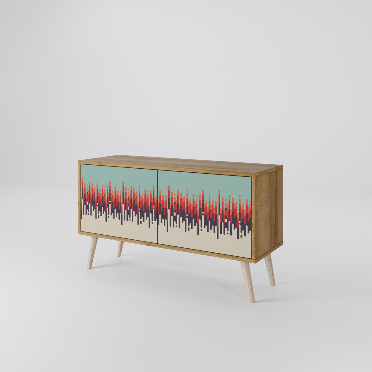 CHROMA CONTOURS Compact 2-Door TV Cabinet