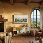 ABSTRACT FACES Mobile TV Compatto a 2 Ante