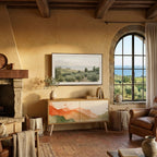 WATERCOLOUR PEAKS Kompaktní dvoudveřový TV stolek