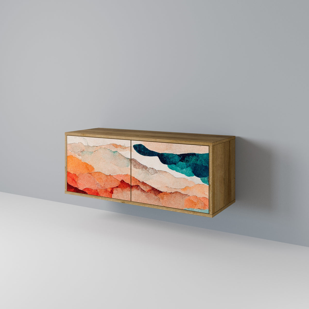 ABSTRACT LANDSCAPE Συμπαγές έπιπλο τηλεόρασης 2-θυρών