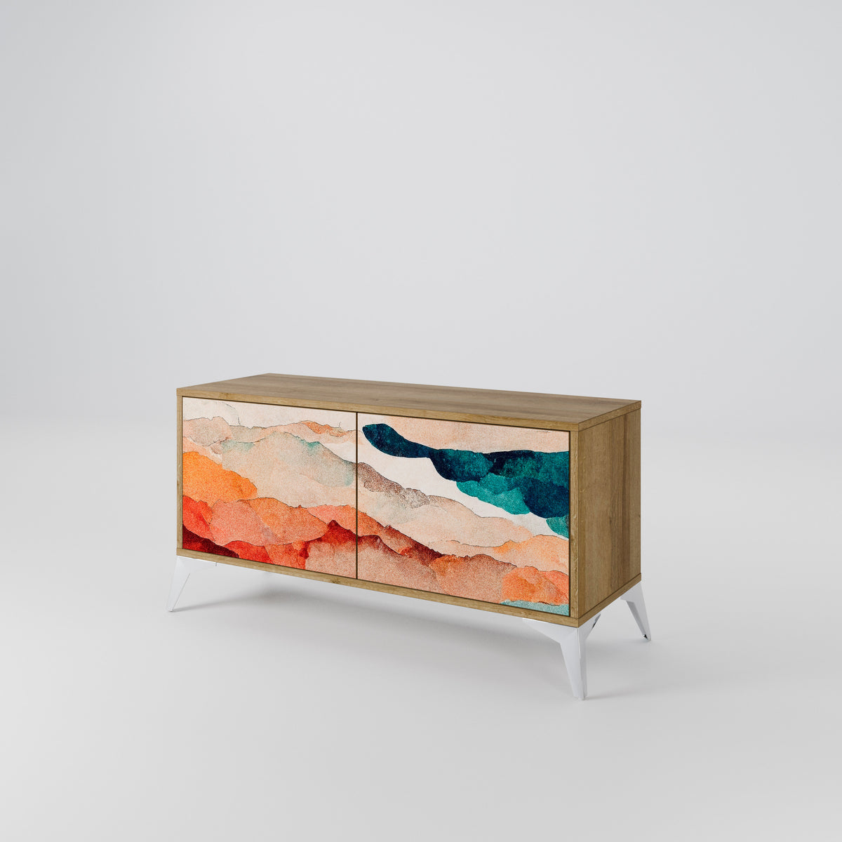 ABSTRACT LANDSCAPE Συμπαγές έπιπλο τηλεόρασης 2-θυρών