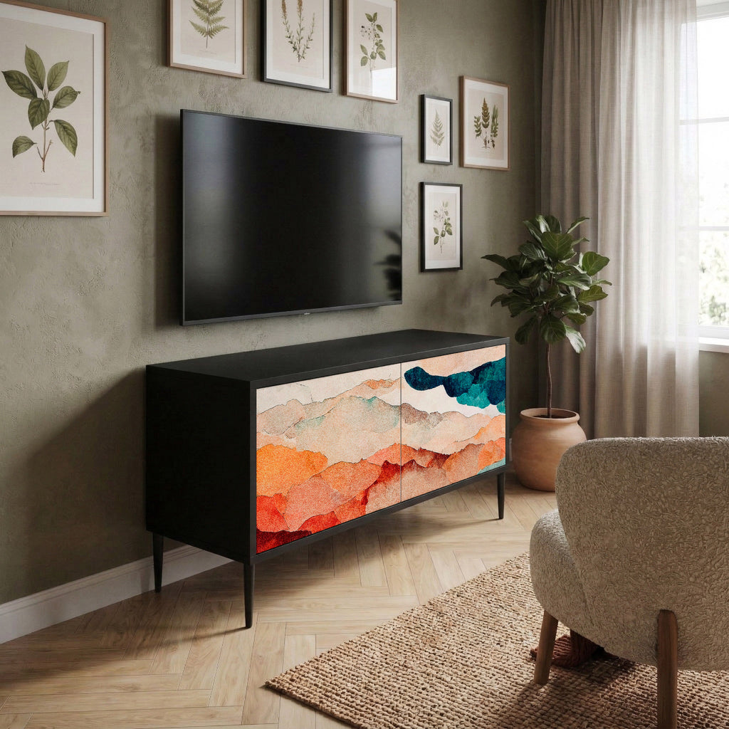 ABSTRACT LANDSCAPE Mobile TV Compatto a 2 Ante